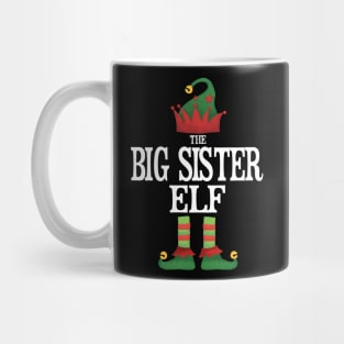 Big Sister Elf Matching Family Group Christmas Party Pajamas Mug